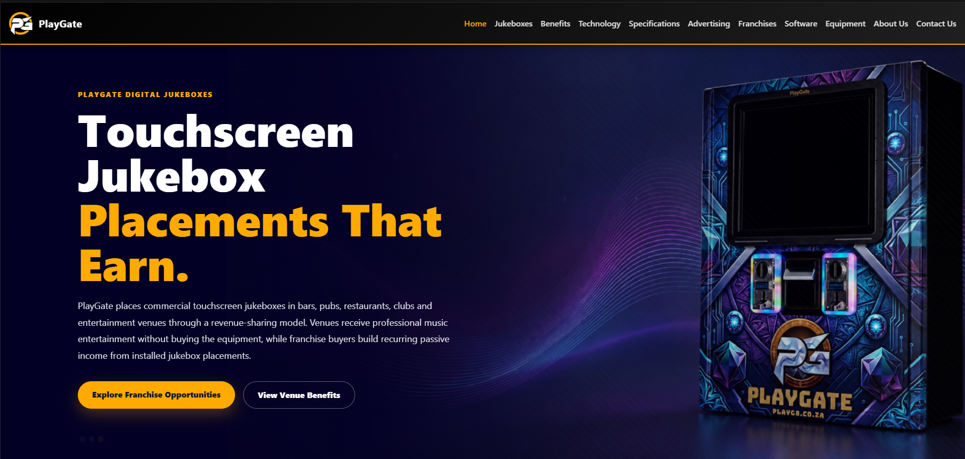PlayGate website preview